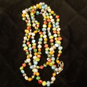 Vantel Pearls Desert Sunset necklace